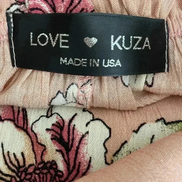 💥🆕Love Kuza Blush Floral Off-Shoulder Dress S🆕 - Picture 5 of 5